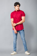 Load image into Gallery viewer, MEN&#39;S MAROON GRPHICAL PRINT SHIRT