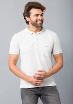 Load image into Gallery viewer, MEN&#39;S ECRU MILL PLAIN POLO WITH POCKET