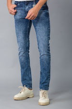 Load image into Gallery viewer, MEN&#39;S LIGHT BLUE FADED SLIM FIT DENIM