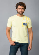 Load image into Gallery viewer, MEN&#39;S LEMON TEXT PRINTED ROUND NECK T-SHIRT