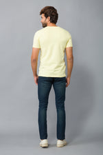 Load image into Gallery viewer, MEN&#39;S LEMON TEXT PRINTED ROUND NECK T-SHIRT