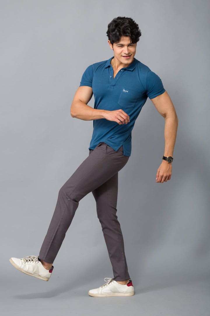 MEN'S AIR FORCE PLAIN POLO WITH POCKET