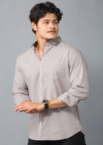Load image into Gallery viewer, MEN&#39;S GREY PLAIN CASUAL SHIRT