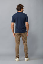Load image into Gallery viewer, MEN&#39;S NAVY COLOR PLAIN POLO WITH POCKET