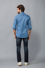 Load image into Gallery viewer, MEN&#39;S SKY BLUE PLAIN CASUAL SHIRT