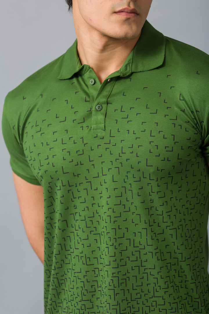 MEN'S FOREST PRINT POLO