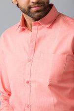 Load image into Gallery viewer, MEN&#39;S PINK PLAIN CASUAL SHIRT