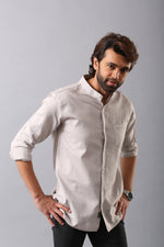 Load image into Gallery viewer, MEN&#39;S CASUAL PLAIN GREY SHIRT