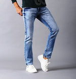 Load image into Gallery viewer, MEN&#39;S LIGHT BLUE FADED JEANS