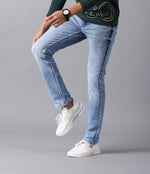 Load image into Gallery viewer, MEN&#39;S LIGHT BLUE FADED JEANS