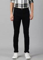 Load image into Gallery viewer, Black Regular Fit Denim Jeans For Men&#39;s
