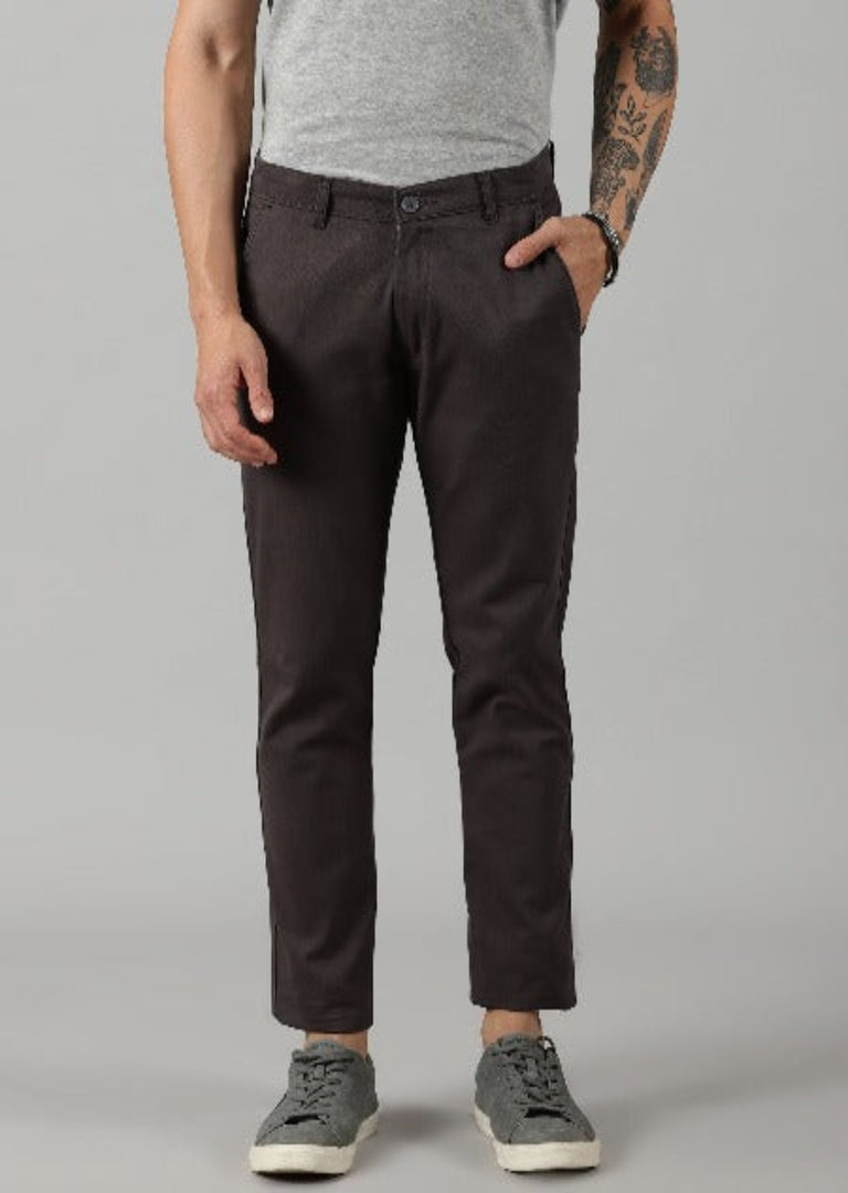 Charcol Cotton Trouser For Men's