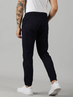 Load image into Gallery viewer, Navy Blue Cotton Stylish Jogger For&#39;s Men