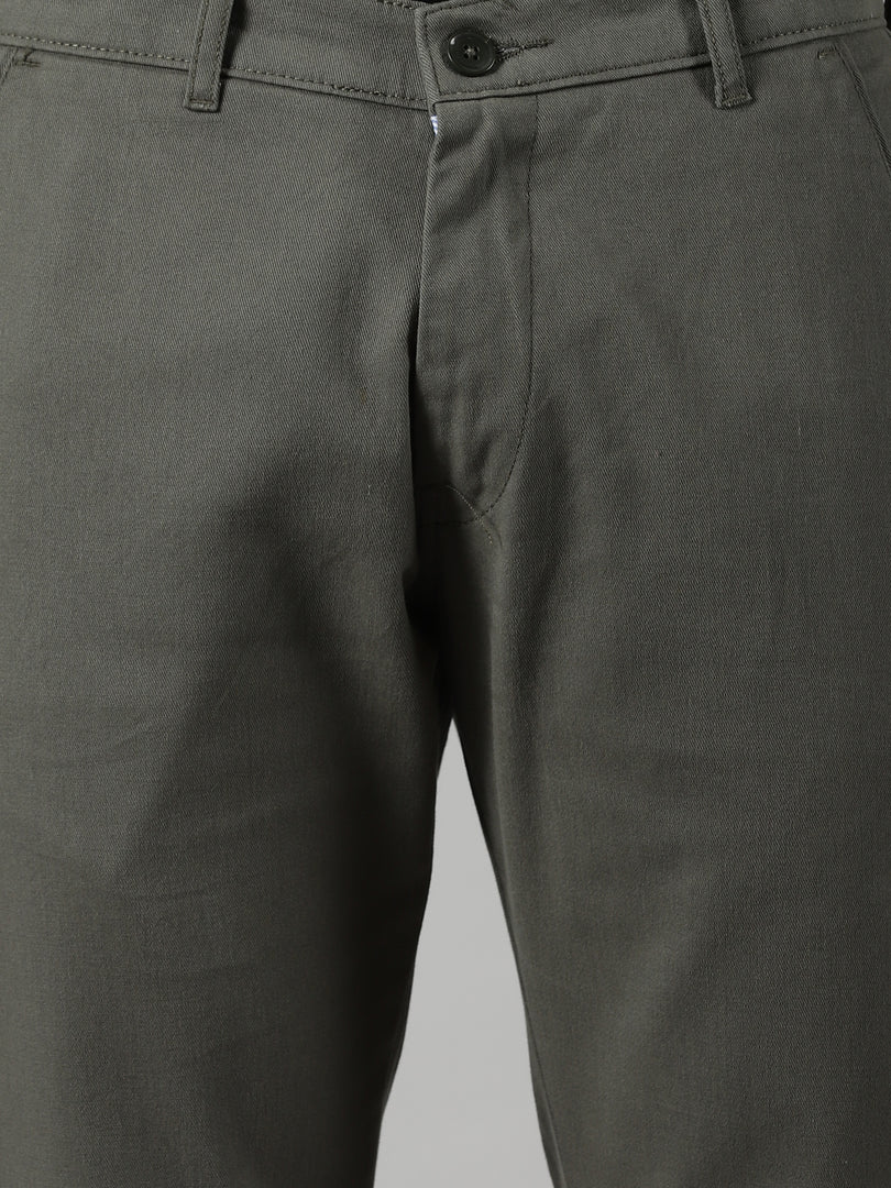 Sea Green Cotton Trouser For Men's