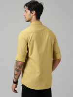 Load image into Gallery viewer, Beige Cotton Solid Shirt For Men&#39;s