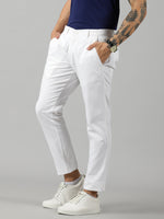 Load image into Gallery viewer, White Cotton Trouser For Men&#39;s