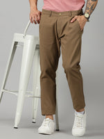 Load image into Gallery viewer, Tan Cotton Trouser For Men&#39;s