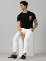 Load image into Gallery viewer, White Cotton Stylish Jogger For&#39;s Men