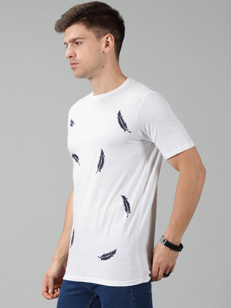 Men Printed Round Neck T-shirt For Men's