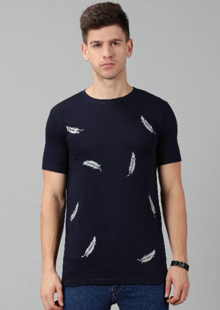 Printed Round Neck T-shirt For Men's