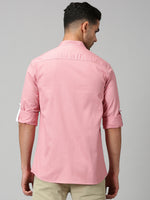 Load image into Gallery viewer, Men Regular Fit Solid Mandarin Collar Casual Shirt